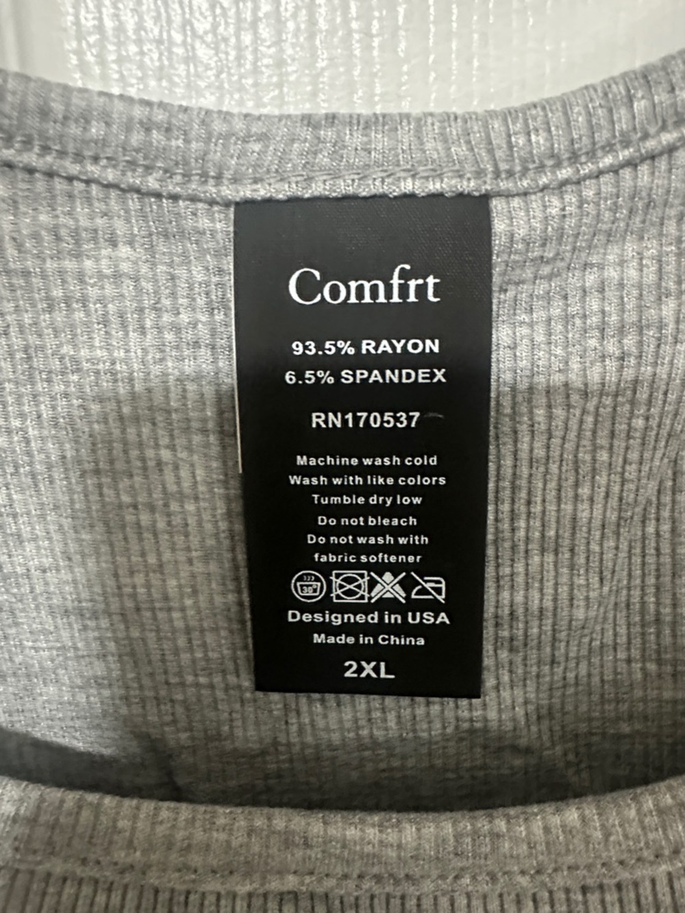 Comfort Ribbed Contour Tank NWT - Picture 4 of 6